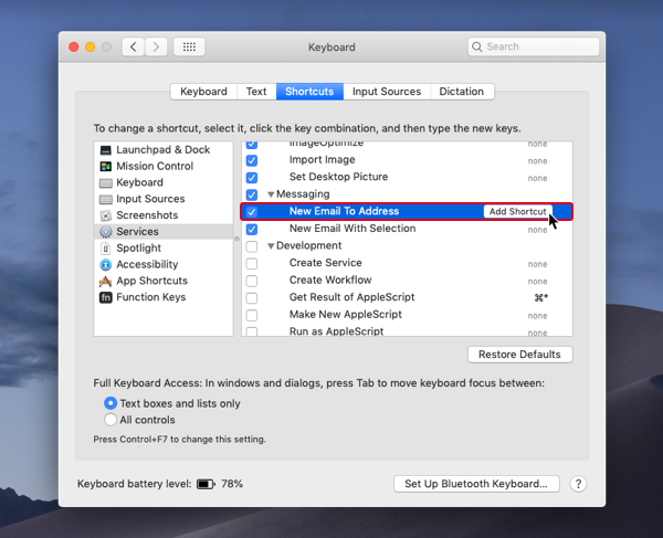 Shortcut keys for mac print screen